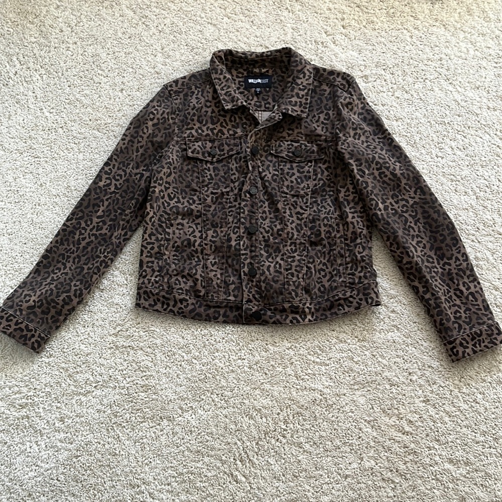 Cheetah jean jacket